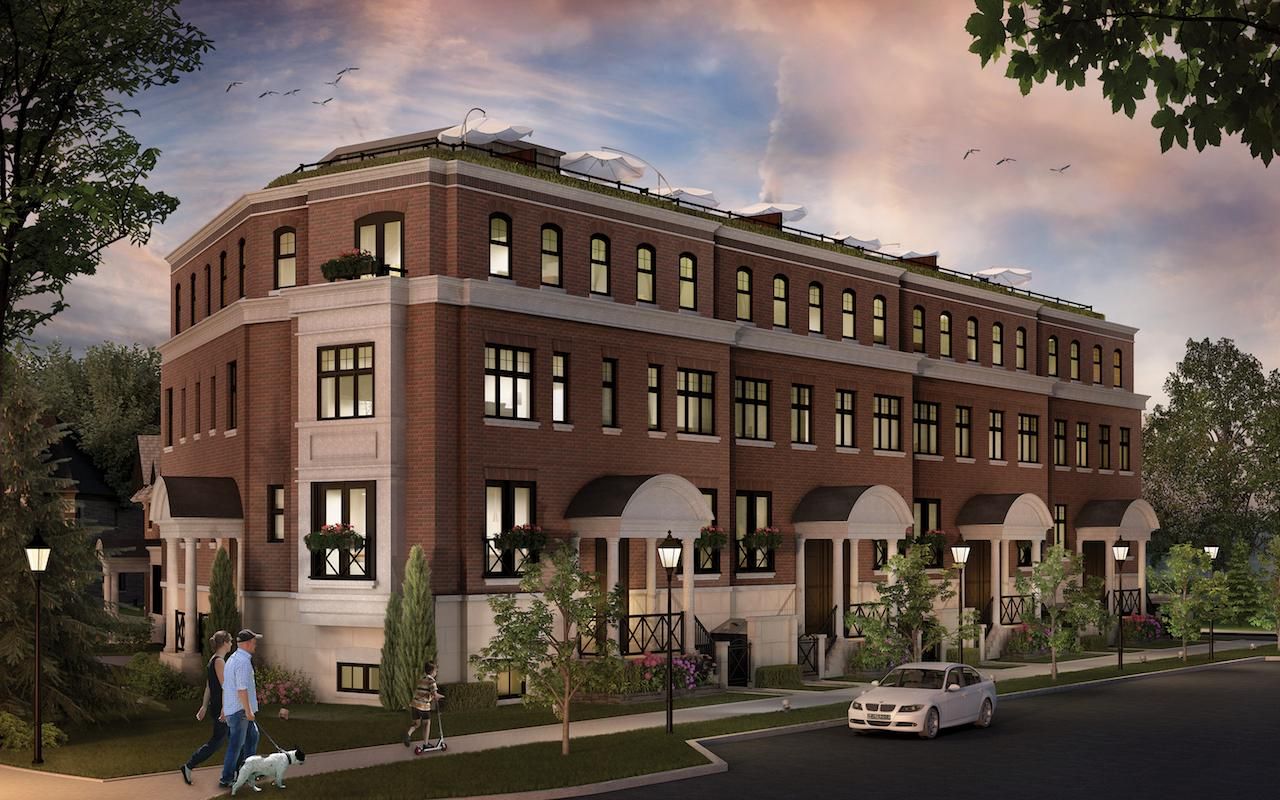 220 McRae Drive. The Brownstones of Leaside Townhomes  is located in  East York, Toronto