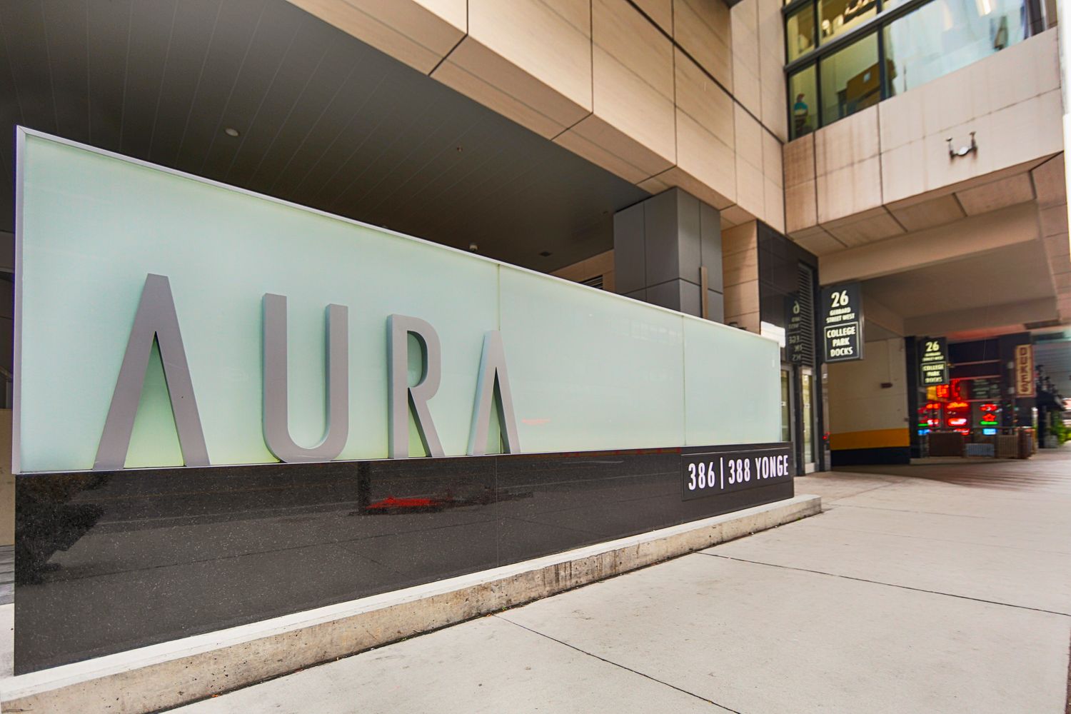 386 Yonge St. This condo at Aura Condos at College Park is located in  Downtown, Toronto - image #4 of 5 by Strata.ca
